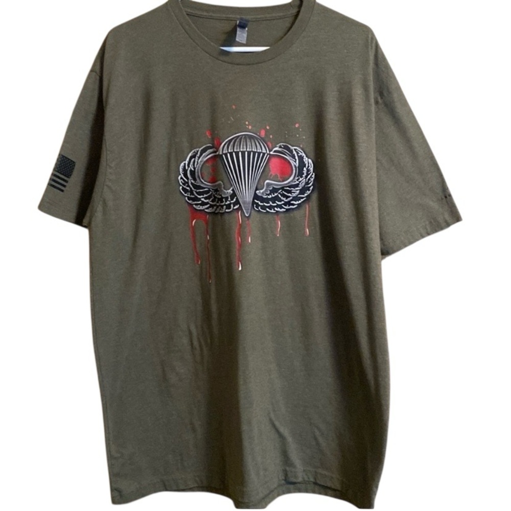 Gruntworks Blood Wings T-Shirt Green XXL